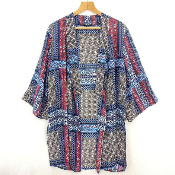 Tahari Bohemian Floral Printed Kimono - Picture 1 of 5